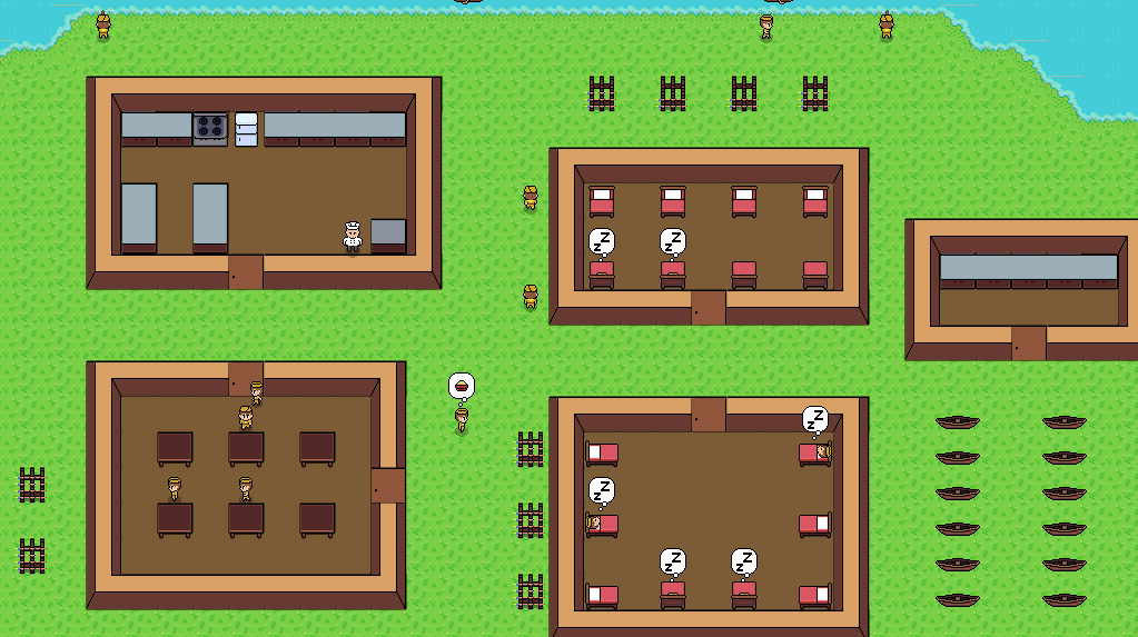 Build and customize your camp how you want.