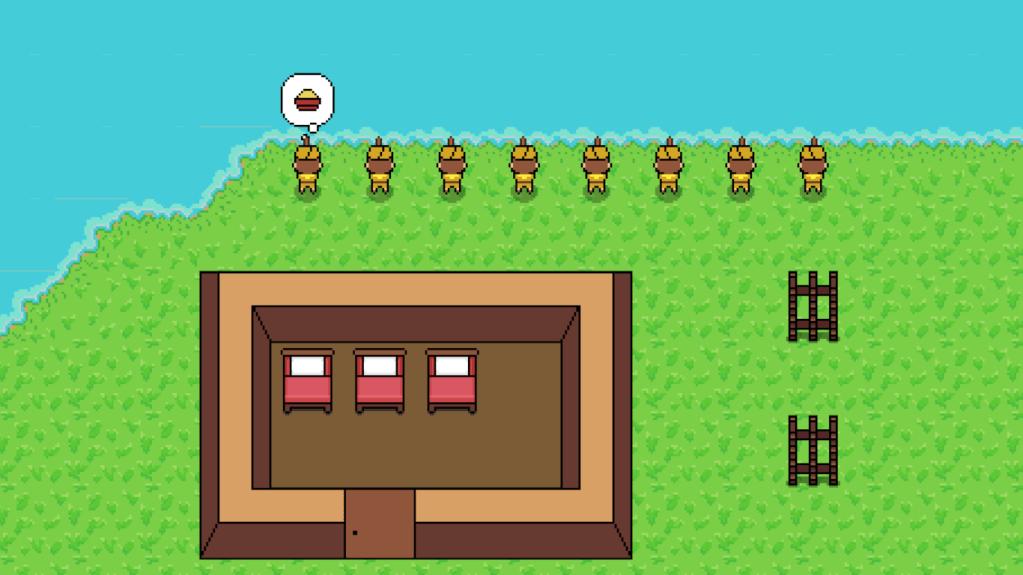 Campers fishing at summer camp.